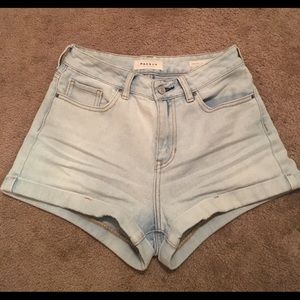 Light Wash PacSun Mom Shorts